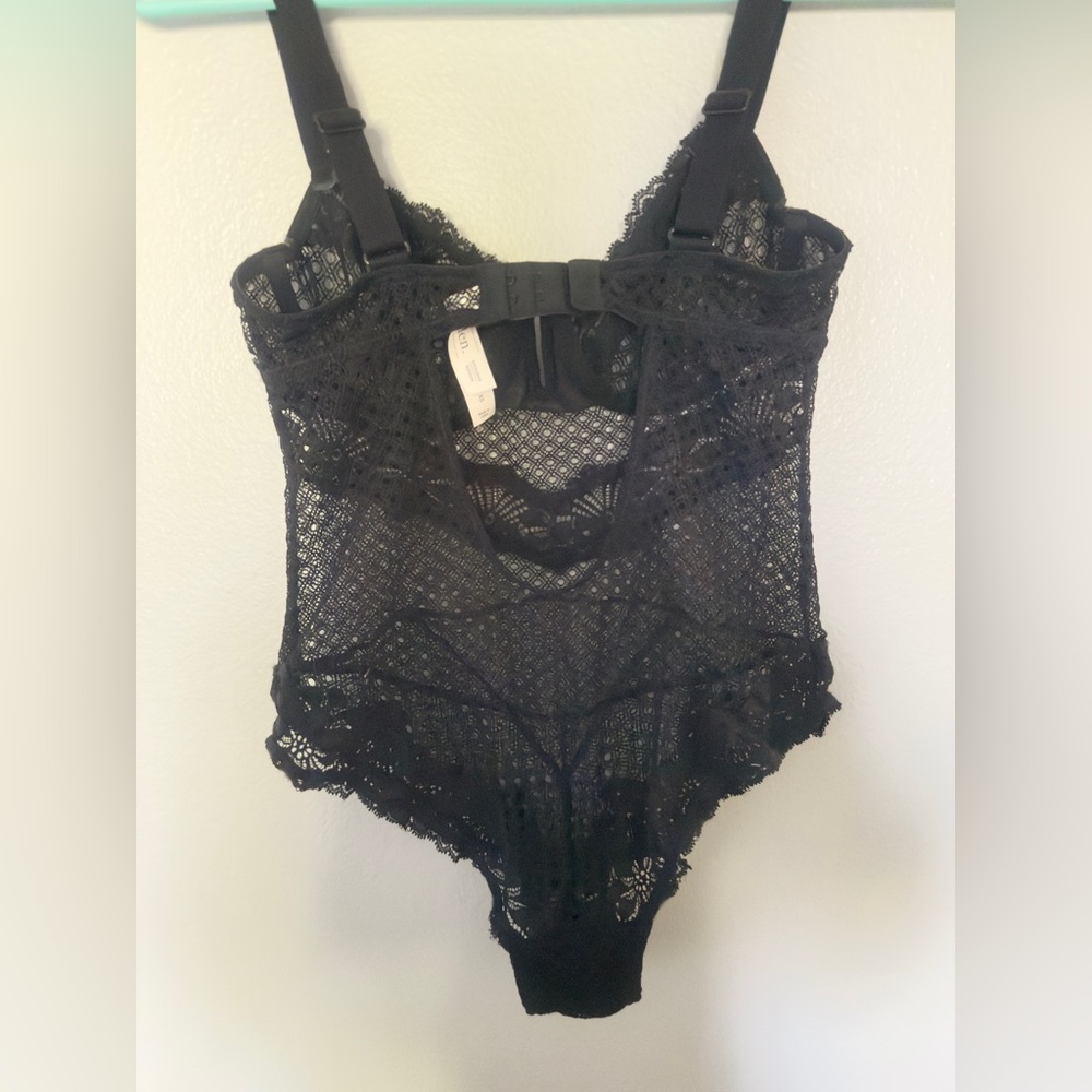 Auden Black Lace Bra Bodysuit - Picture 3 of 7